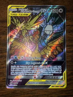 Pokemon TCG Moltres Zapdos Articuno GX SM210 Promo Holo Card NM Condition - Image 1