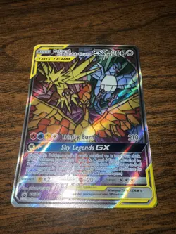 Pokemon TCG Moltres Zapdos Articuno GX SM210 Promo Holo Card NM Condition - Image 2