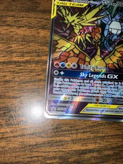 Pokemon TCG Moltres Zapdos Articuno GX SM210 Promo Holo Card NM Condition - Image 3