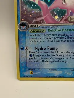 Gorebyss 17/92 Ex Legend Maker Reverse Holo Stamped Foil Pokemon Card SWIRL DMG - Image 1