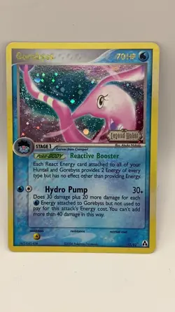 Gorebyss 17/92 Ex Legend Maker Reverse Holo Stamped Foil Pokemon Card SWIRL DMG - Image 2