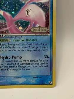Gorebyss 17/92 Ex Legend Maker Reverse Holo Stamped Foil Pokemon Card SWIRL DMG - Image 3