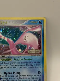 Gorebyss 17/92 Ex Legend Maker Reverse Holo Stamped Foil Pokemon Card SWIRL DMG - Image 4