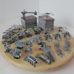 Star Wars PocketModel TCG 40 Ships/Vehicles and 350+ Cards - Lot 2 - Image 1