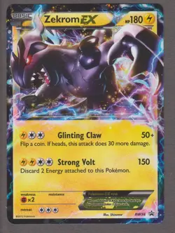Zekrom EX BW38 Black Star Promo - Pokemon Card Black & White 2012 NM - Image 1