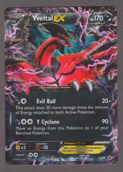 Yveltal EX XY08 Black Star Promo - Pokemon Card XY 2014 LP - Image 1