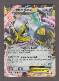 Metagross EX XY34 Black Star Promo - Full Art - Pokemon Card XY 2014 LP - Image 1
