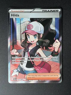 Hilda 164/086 Full Art Ultra Rare White Flare Holo Pokemon TCG Card NM Condition - Image 1