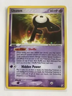 Unown D, F, I & K/28 - Rare Holo - Unseen Forces - 2005 - Pokemon Card Lot - NM - Image 3