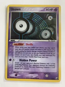 Unown D, F, I & K/28 - Rare Holo - Unseen Forces - 2005 - Pokemon Card Lot - NM - Image 4