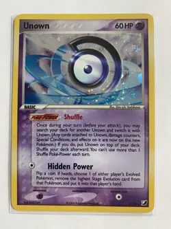 Unown D, F, I & K/28 - Rare Holo - Unseen Forces - 2005 - Pokemon Card Lot - NM - Image 5