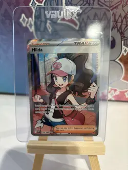 Hilda 164/086 Full Art Ultra Rare White Flare Holo Pokemon TCG Card NM Condition - Image 1