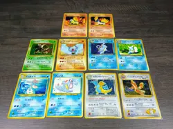 Pokemon Japanese Lot Of 10 Cards Holo Dark Blastoise Rare - Image 1
