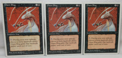 GIANT SLUG X3 MAGIC THE GATHERING CHRONICLES VINTAGE Trading Card #322 - Image 1