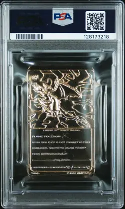 1999 BURGER KING POKEMON GOLD CARDS CHARIZARD PSA 6 - Image 2