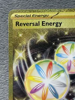 Reversal Energy 266/182 Hyper Rare Gold Full Art Texture Holo Pokemon Card NM - Image 4