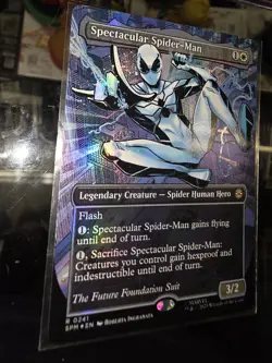 Spectacular Spider-Man (0241) (Borderless) (Textured Foil) Pack Fresh NM - Image 5