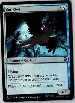 MTG, Cat-Owl NM Foil Avatar The Last Airbender - Image 1