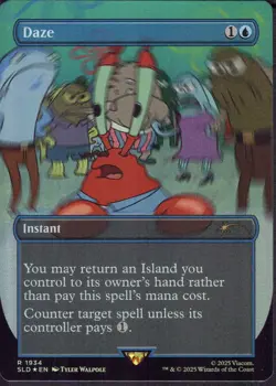 Daze - Rainbow Foil - Spongebob Card Secret Lair Drop MTG NM - Image 1