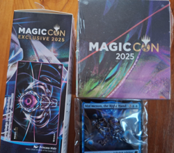 MagicCon 2025 Exclusive Bundle Chrome Mox Playmat + Deck Box + Sleeves + Pin MTG - Image 1
