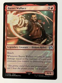 Barret Wallace Final Fantasy Surge Foil MTG 0584 NM - Image 1