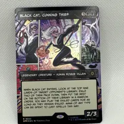 MTG - NM - Black Cat, Cunning Thief (Borderless) Marvel's Spider-Man Foil - Image 1