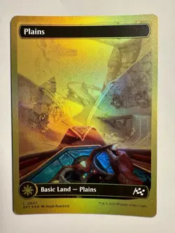 1x Plains L 0507 - First Place (FOIL) - MTG - DFT - Card - Full Art Basic Land - Image 1