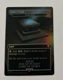Balin's Tomb - Ancient Tomb LOTR NM Foil MTG Magic the Gathering -- S2G -- - Image 1
