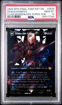 2025 MTG FINAL FANTASY #0529 SHINRYU TRANSCENDENT RIVAL/ZENOS YAE GALVUS PSA 10 - Image 1