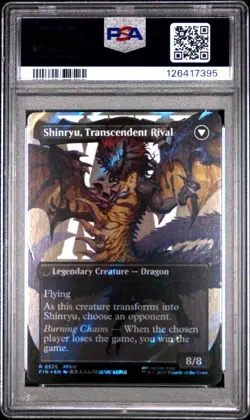 2025 MTG FINAL FANTASY #0529 SHINRYU TRANSCENDENT RIVAL/ZENOS YAE GALVUS PSA 10 - Image 2