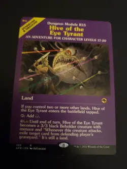 Hive of the Eye Tyrant (Dungeon Module) #355 (NM) Forgotten Realms AFR Magic MTG - Image 1