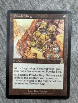 Powder Keg Urza's Destiny 1999 Light Play MTG magic the gathering Dan Frazier - Image 1