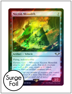 1x Necron Monolith, Surge Foil, Warhammer 40K, Magic MTG NM - Image 1
