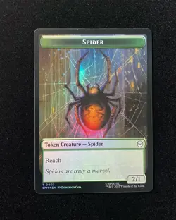 2025 Magic The Gathering MTG EN Borderless Foil Spider Illusion Villain GAV - Image 1
