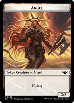 Angel Token - 2 - Outlaws of Thunder Junction- Near Mint - MTG - Image 1