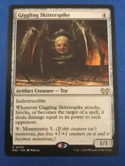 Giggling Skitterspike Duskmourn Commander - NM - Image 1