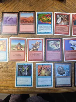 Huge Vintage Magic The Gathering Lot Fireball Granite Grip Hill Giant Bogardan - Image 3
