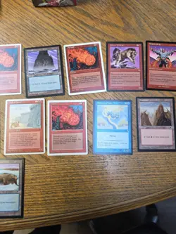 Huge Vintage Magic The Gathering Lot Fireball Granite Grip Hill Giant Bogardan - Image 5