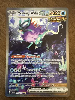 Pokemon Walking Wake ex 205/162 SV05: Temporal Forces SIR Holo - Image 1