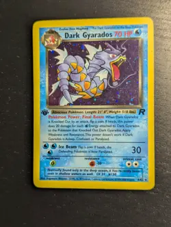 Pokemon 2000 🎏 Team Rocket Dark Gyarados Holo R 8/82 🌊 First Edition Rare Holo - Image 4