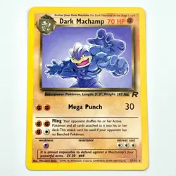 Dark Machamp 27/82 Team Rocket Lightly Played+ Rare Non Holo Pokemon TCG - Image 1