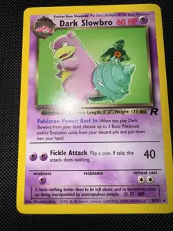 Pokemon TCG Dark Slowbro 29/82 Team Rocket Unlimited Non Holo LP/NM - Image 1