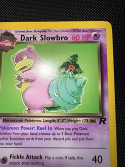 Pokemon TCG Dark Slowbro 29/82 Team Rocket Unlimited Non Holo LP/NM - Image 3