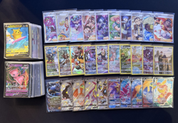 Lot of 150 Pokemon Cards V/VMAX/EX/Full Art/GX/Trainer/Holos Modern Collection - Image 1