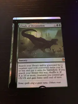 1x - Finale of Devastation - *Foil* - WAR - NFC - Miscut - MTG - Image 1