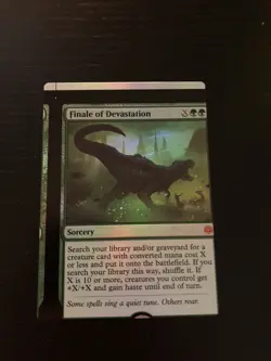 1x - Finale of Devastation - *Foil* - WAR - NFC - Miscut - MTG - Image 2