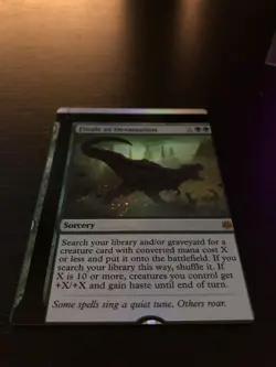 1x - Finale of Devastation - *Foil* - WAR - NFC - Miscut - MTG - Image 4