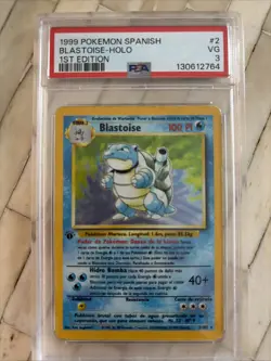 PSA 3 Blastoise 1st Edition - Pokemon 1999 Base Set #2 002/102 - Image 1