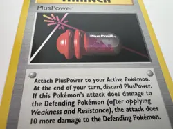 Pokemon TCG PlusPower Base Set 84/102 Regular 1st Edition Trainer - Image 4