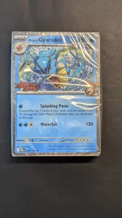 Misty’s Gyarados 049/182 Destined Rivals Stamped Prerelease Promo Pokemon Sealed - Image 1